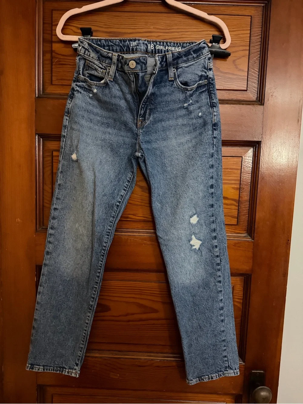 GAP Girls Blue Distressed Jeans